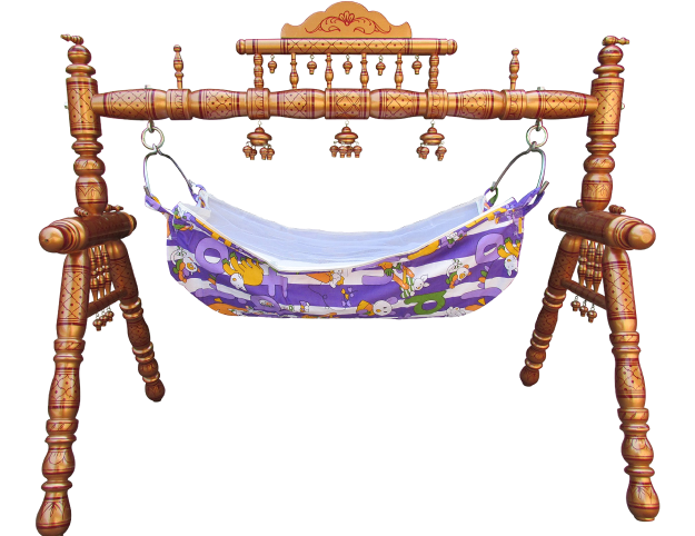 Wooden Baby Cradle